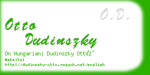 otto dudinszky business card